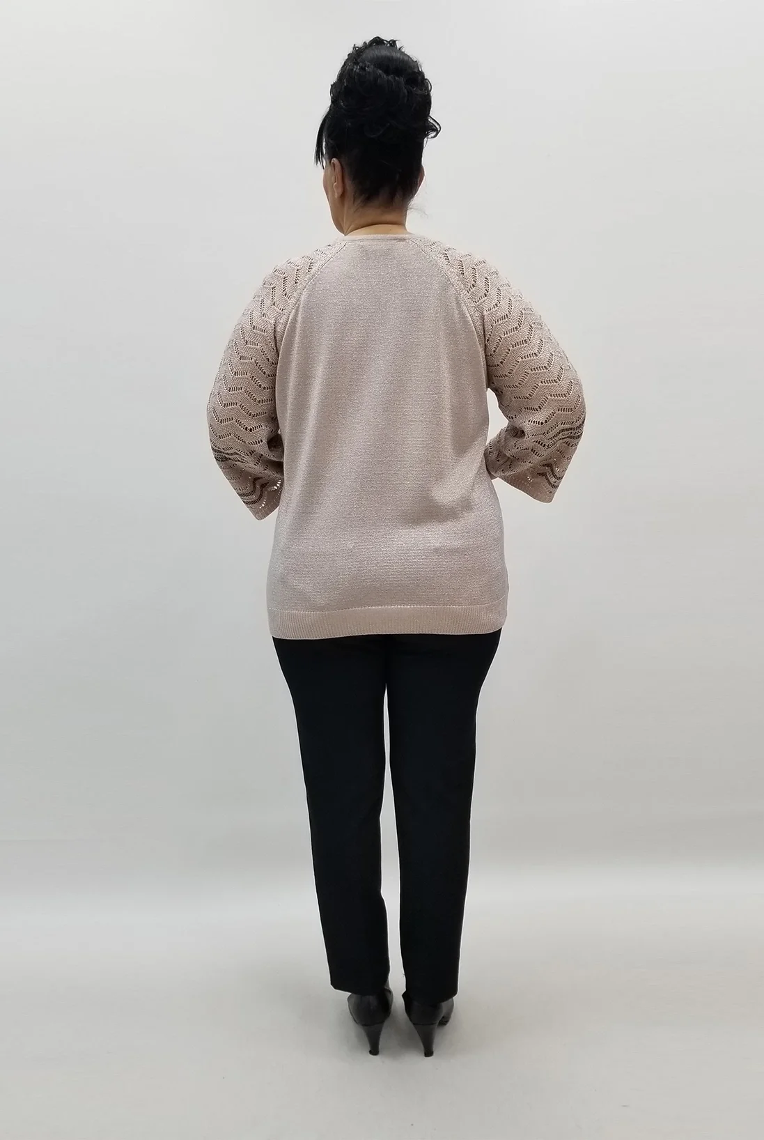 Miraggio Büyük Beden Bluz 99222 PUDRA