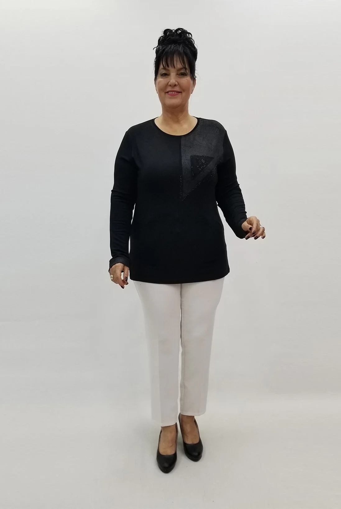 Miraggio Büyük Beden Bluz 99292 SİYAH