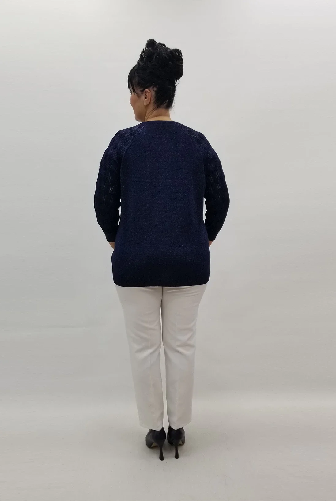 Miraggio Büyük Beden Bluz 99309 LACİVERT