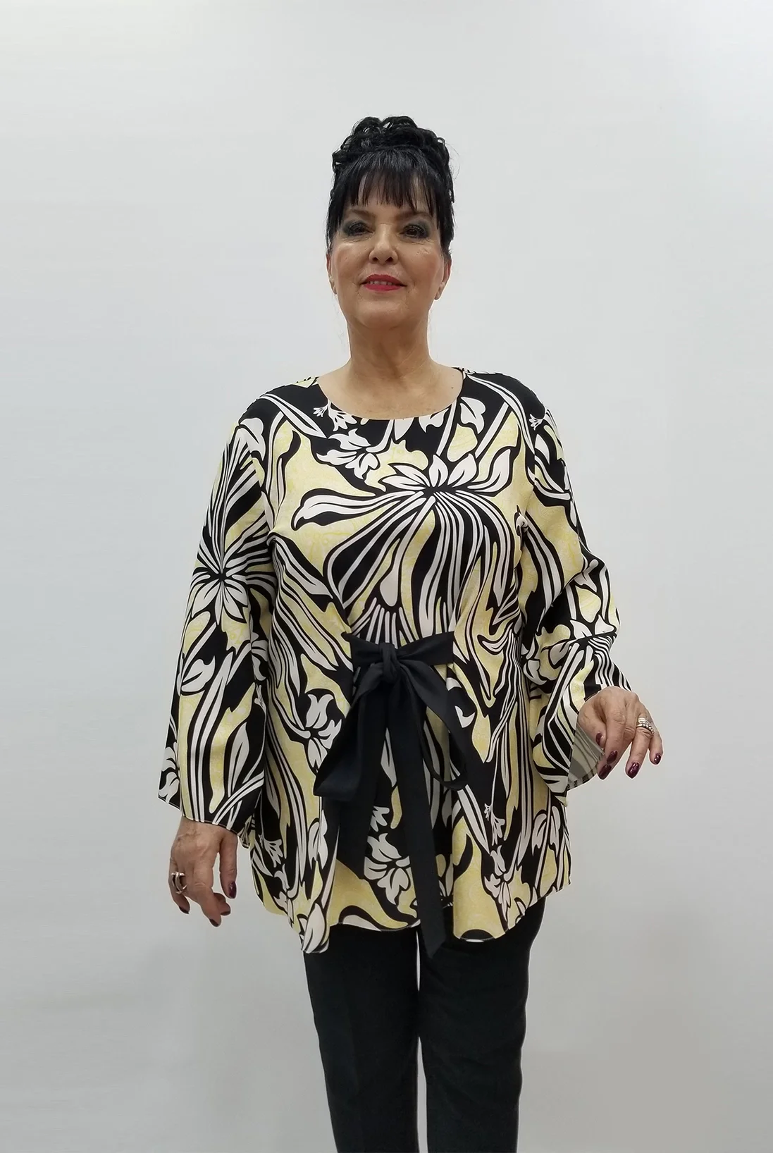 Miraggio Büyük Beden Bluz 99328 SİYAH