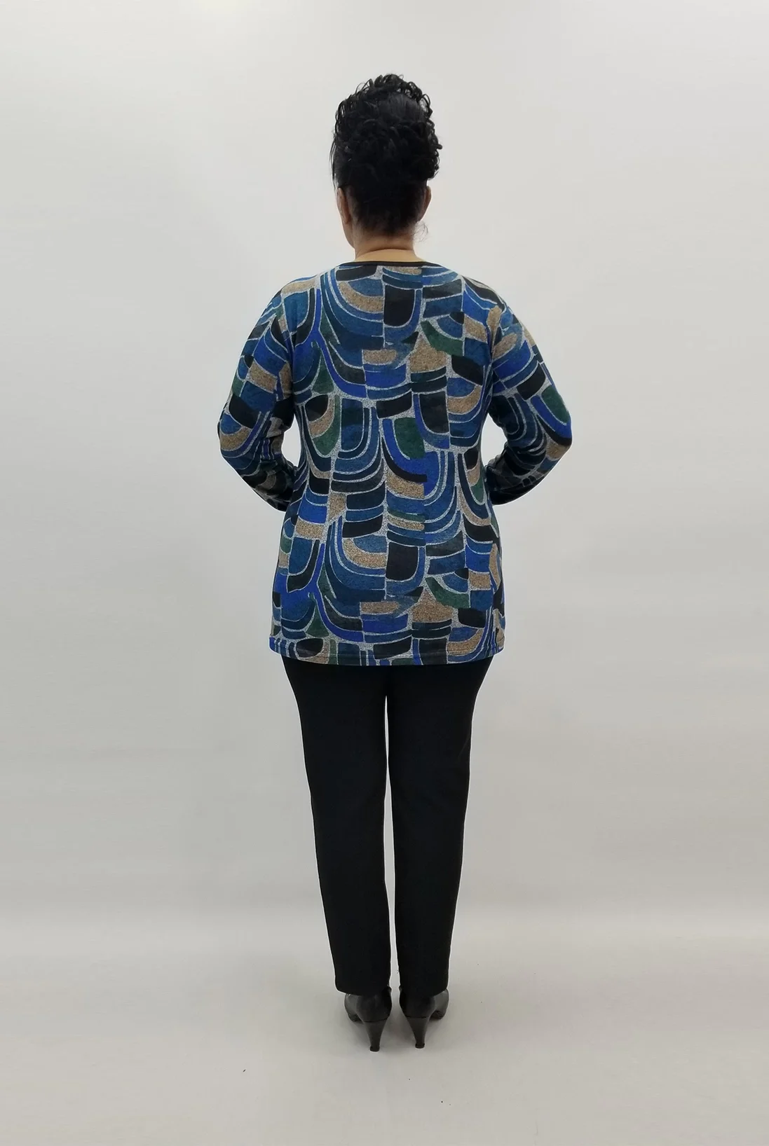 Miraggio Büyük Beden Bluz 99335 MAVİ