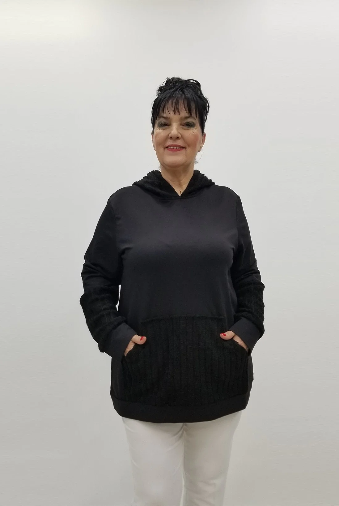 Miraggio Büyük Beden Bluz 99399 SİYAH