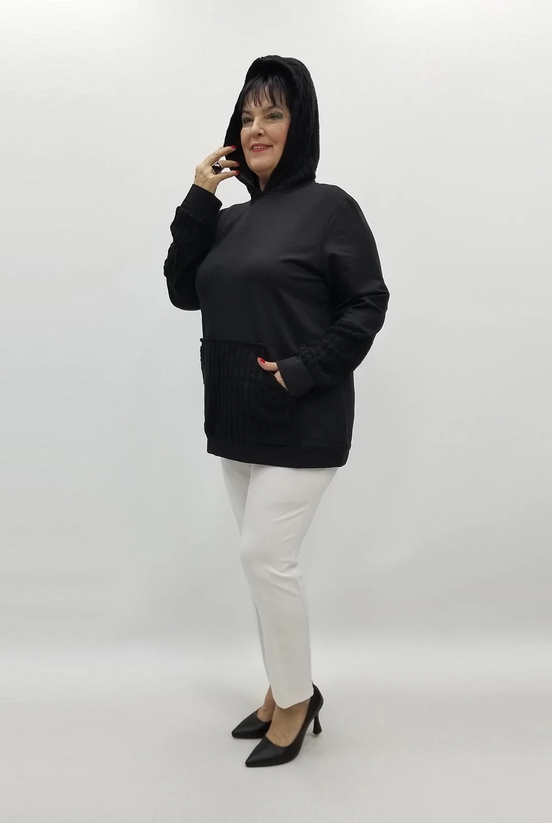 Miraggio Büyük Beden Bluz 99399 SİYAH