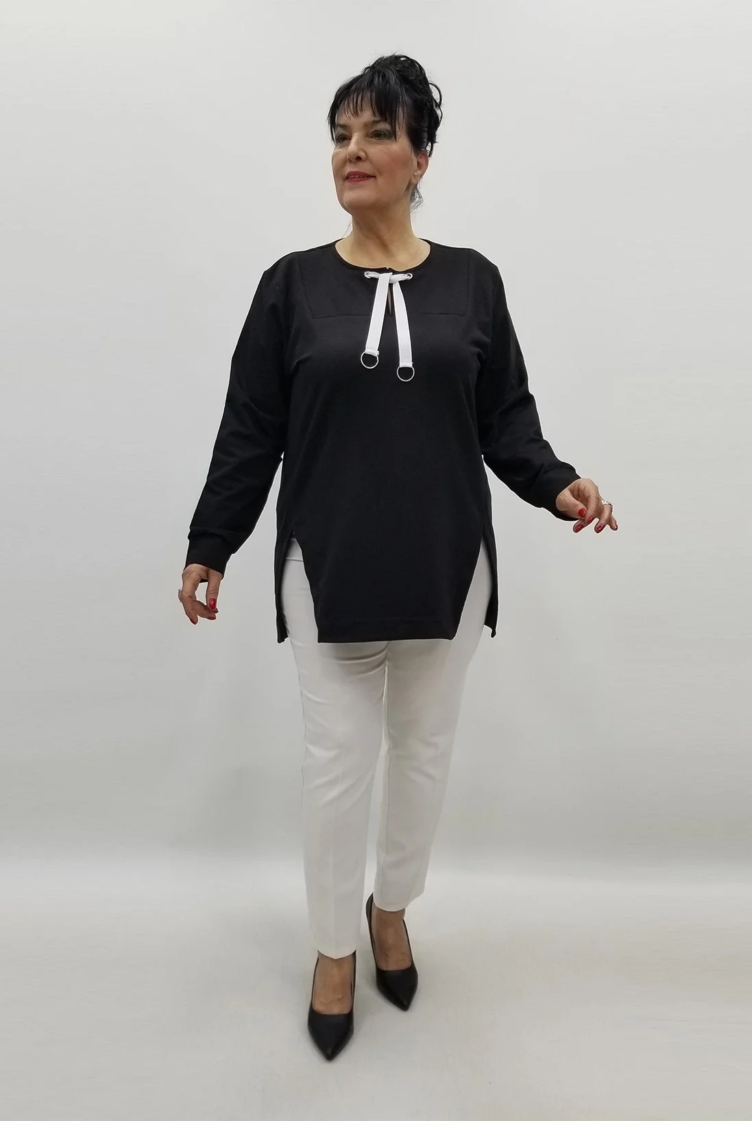 Miraggio Büyük Beden Bluz 99400 SİYAH