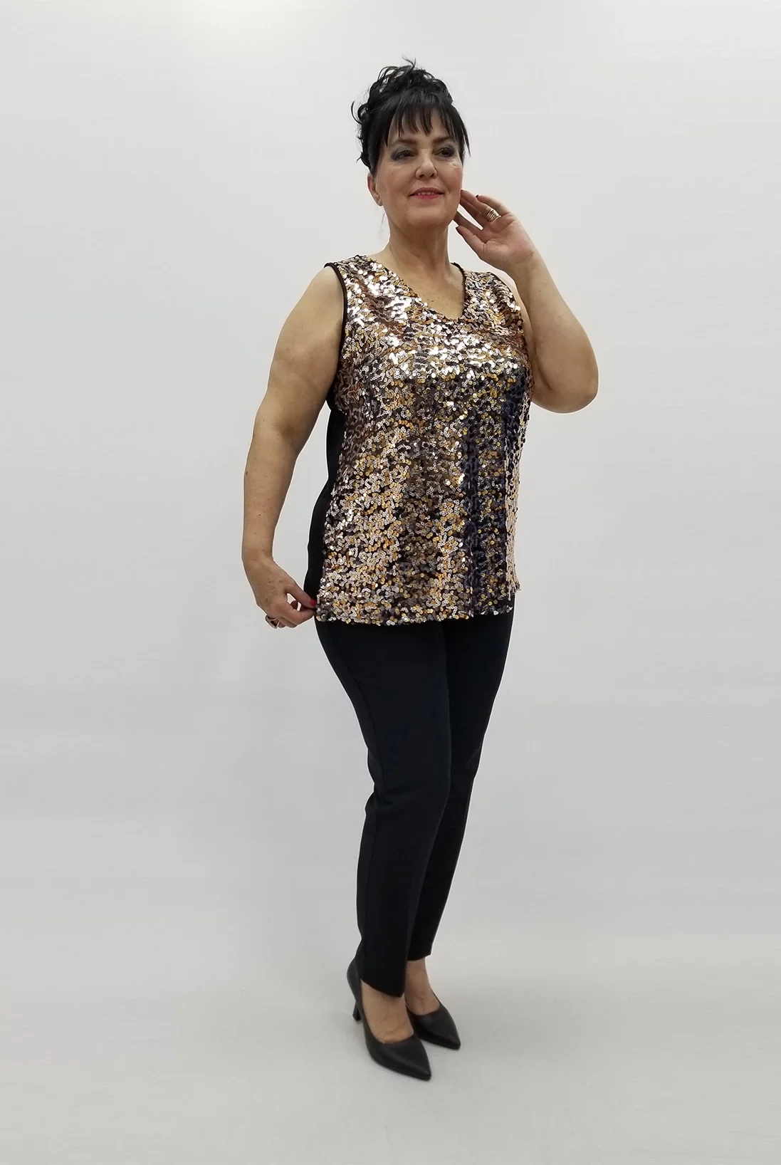 Miraggio Büyük Beden Bluz 99447 SİYAH