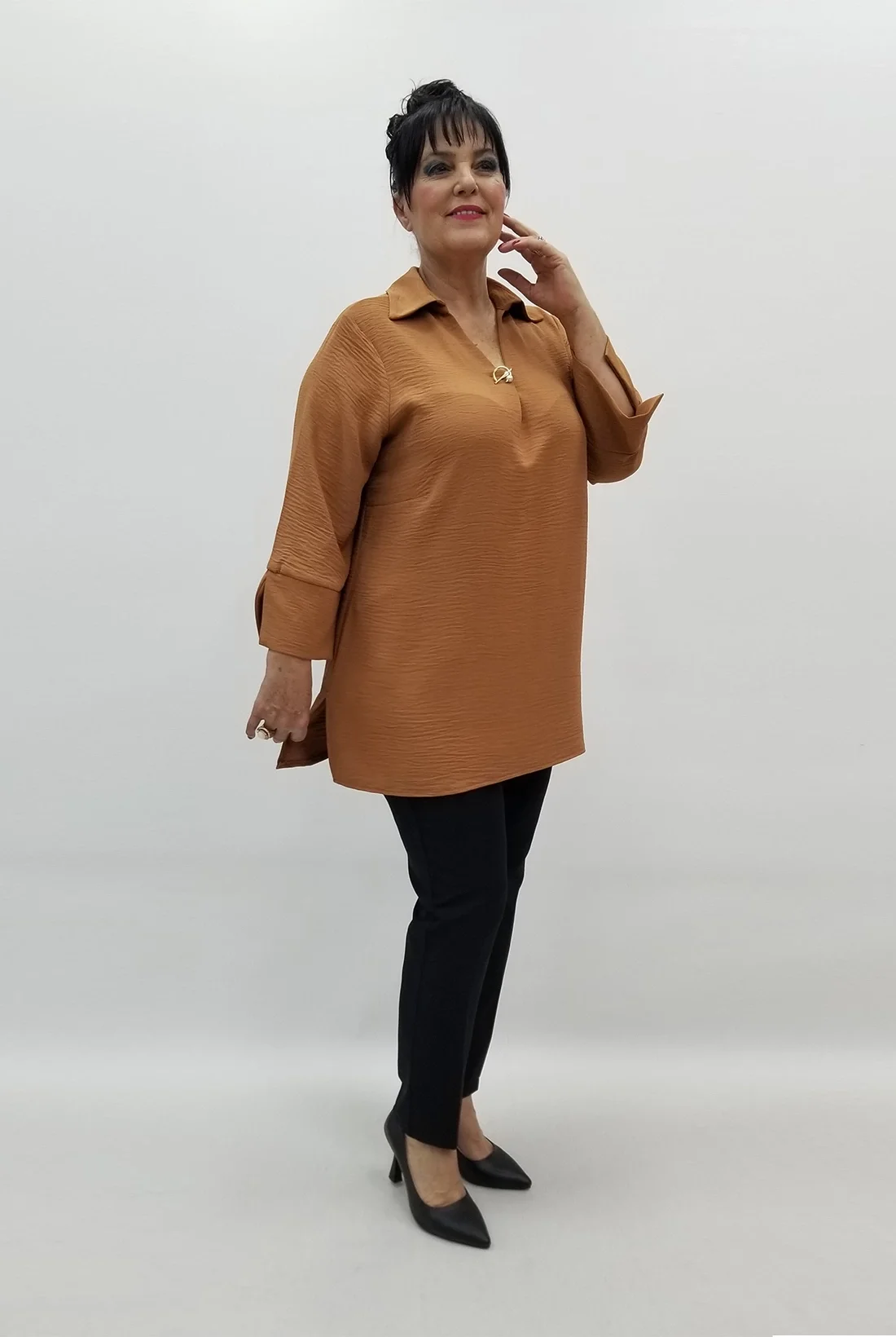 Miraggio Büyük Beden Bluz 99507 TARÇIN