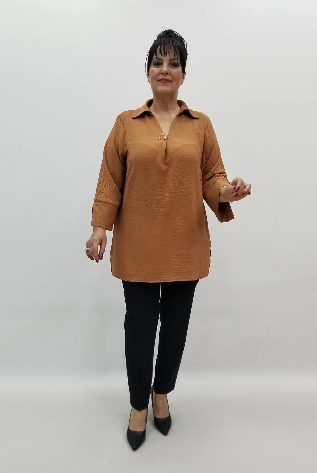 Miraggio Büyük Beden Bluz 99507 TARÇIN