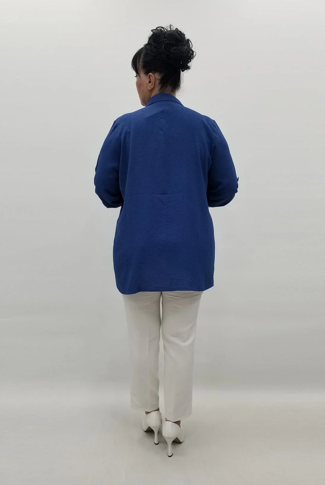 Miraggio Büyük Beden Bluz 99513 İNDİGO