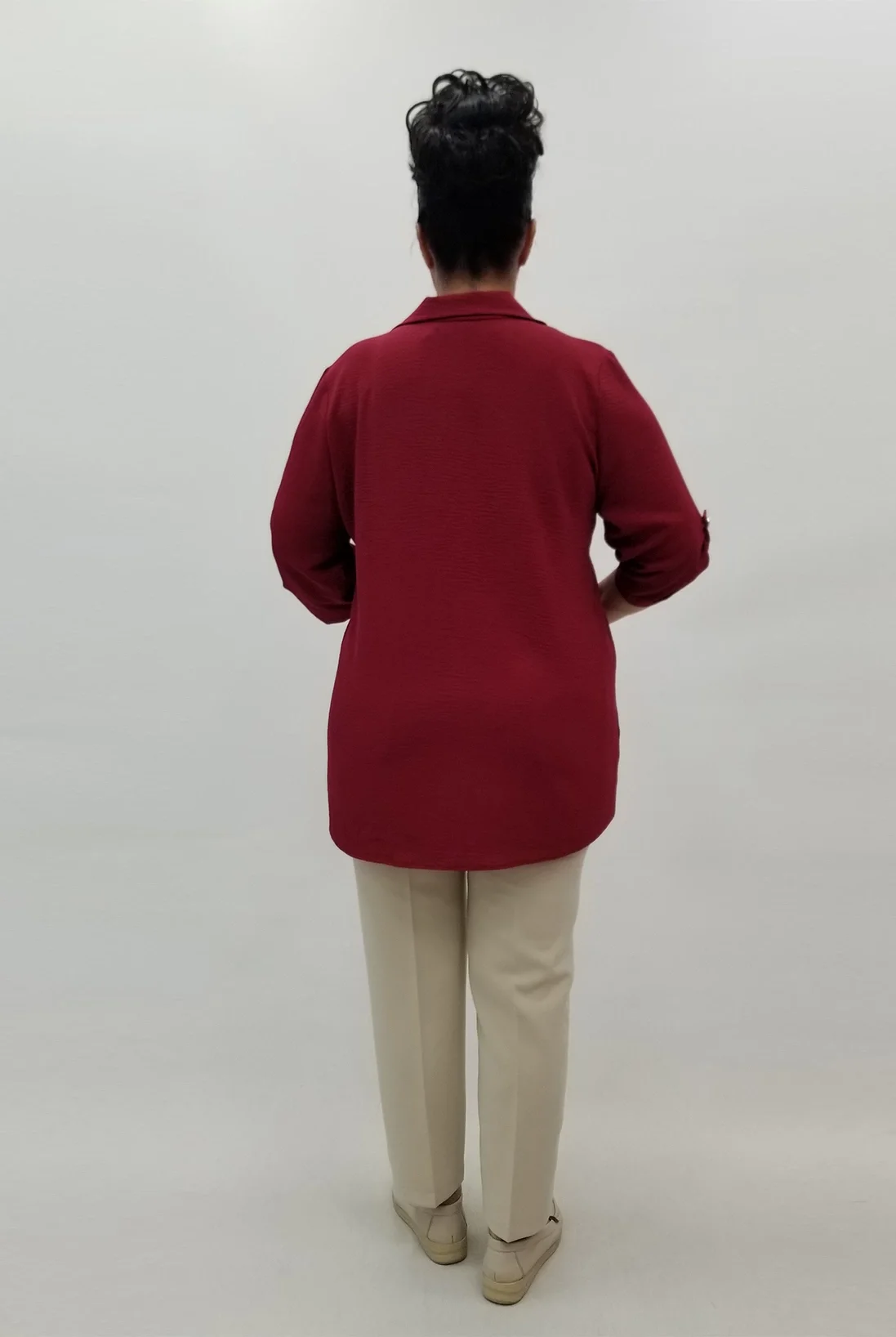 Miraggio Büyük Beden Bluz 99513 VİŞNE