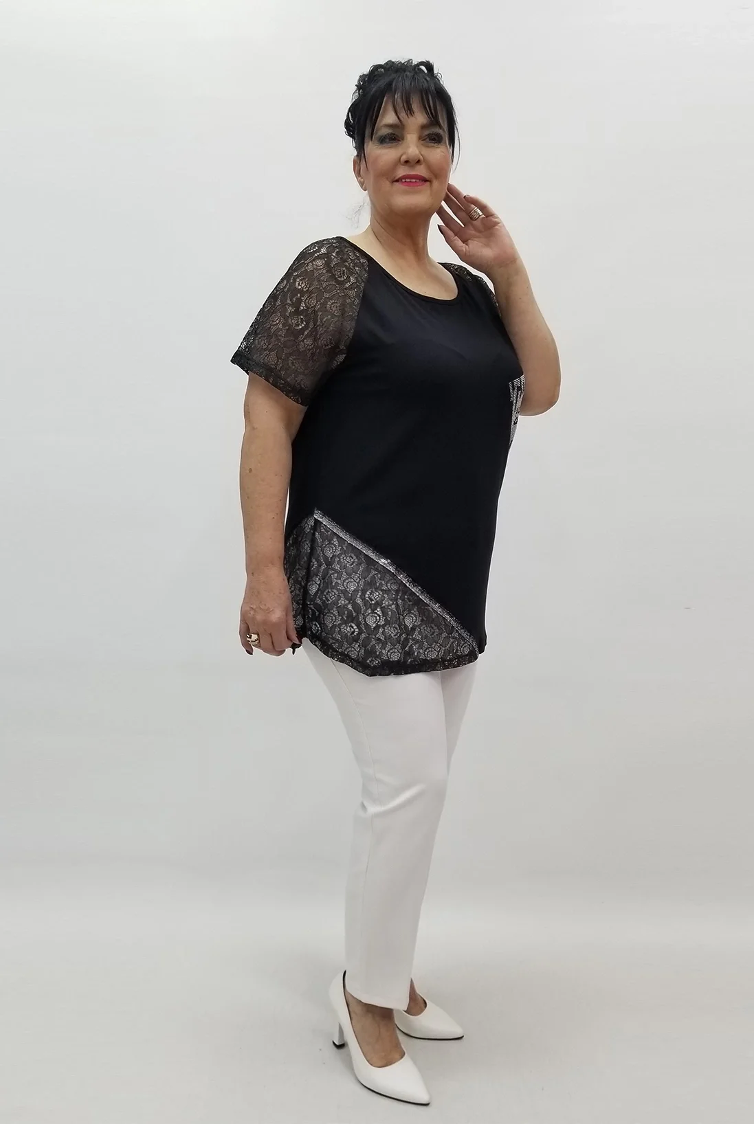 Miraggio Büyük Beden Bluz 99535 SİYAH