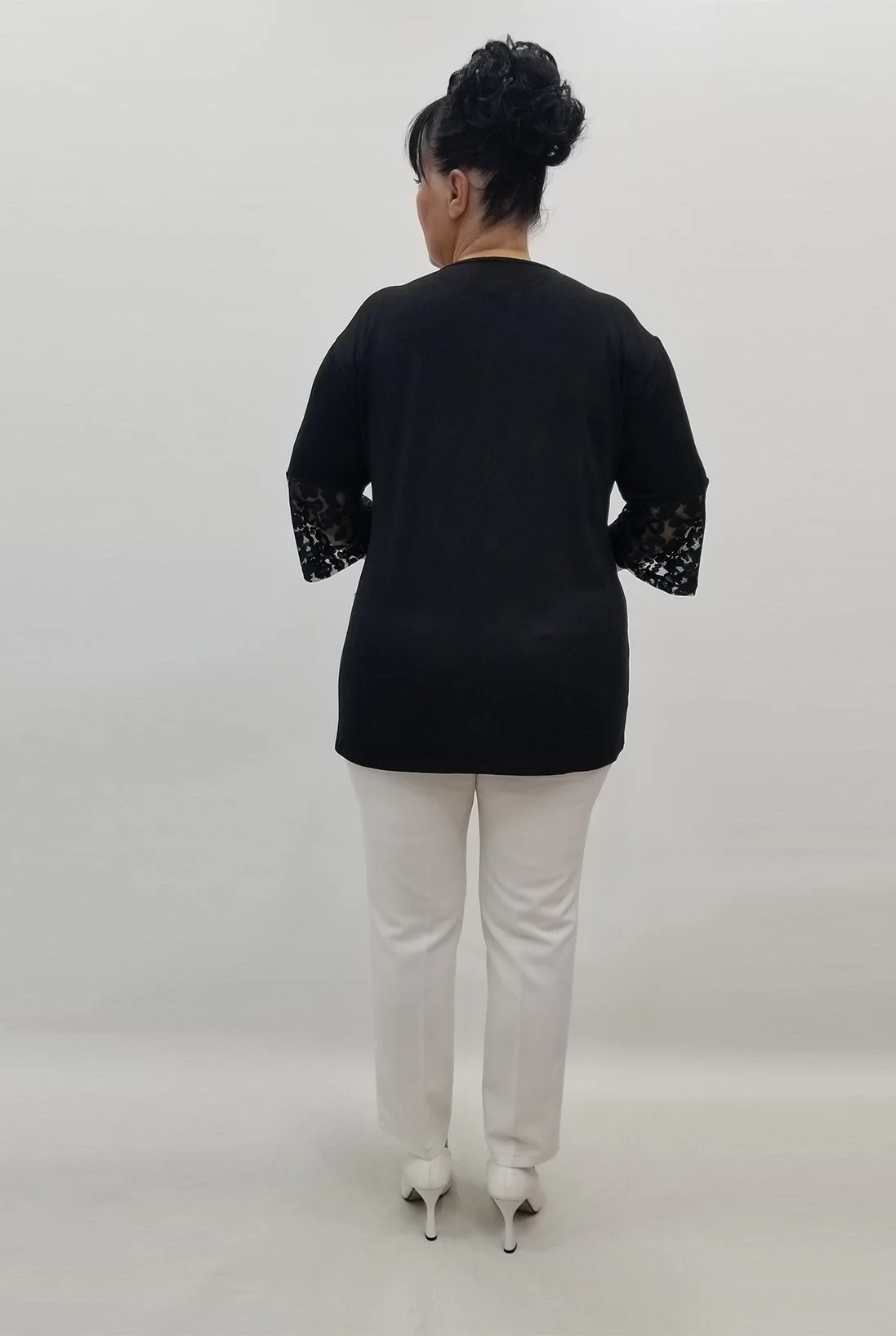 Miraggio Büyük Beden Bluz 99537 SİYAH