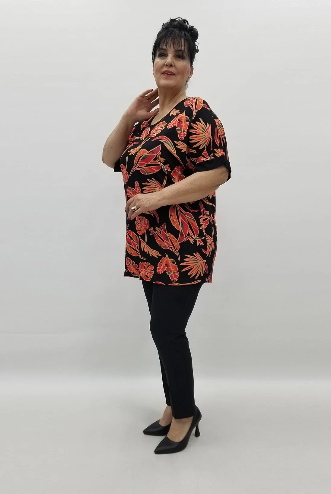 Miraggio Büyük Beden Bluz 99541 SİYAH