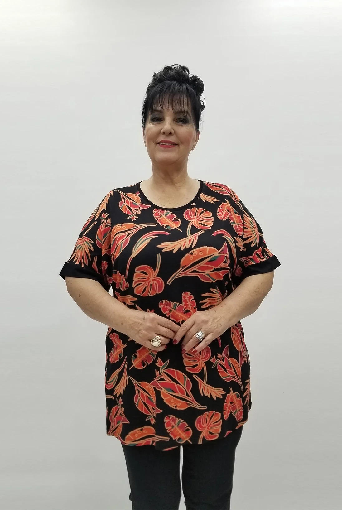 Miraggio Büyük Beden Bluz 99541 SİYAH