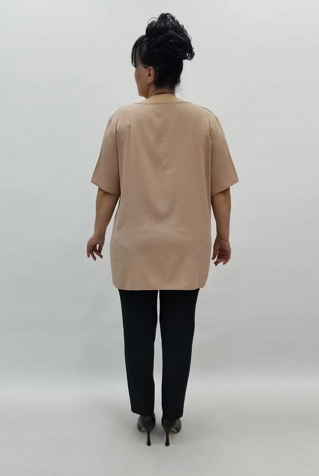 Miraggio Büyük Beden Bluz 99575 BEJ