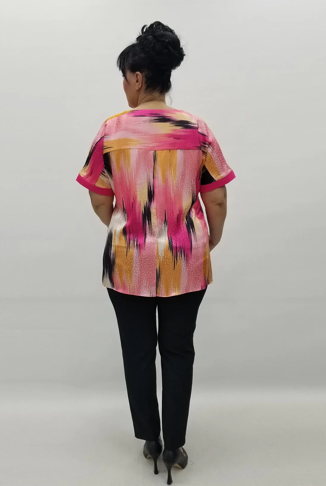 Miraggio Büyük Beden Bluz 99579 FUŞYA