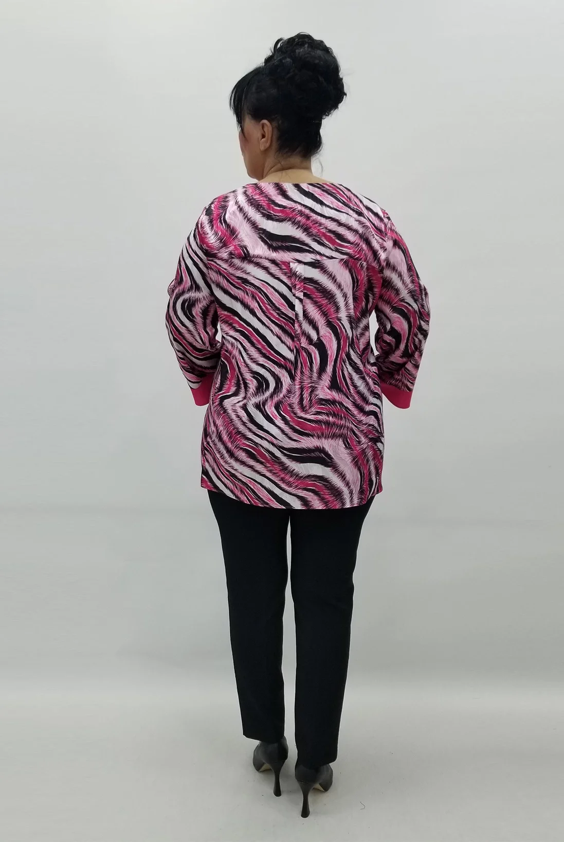 Miraggio Büyük Beden Bluz 99580 FUŞYA