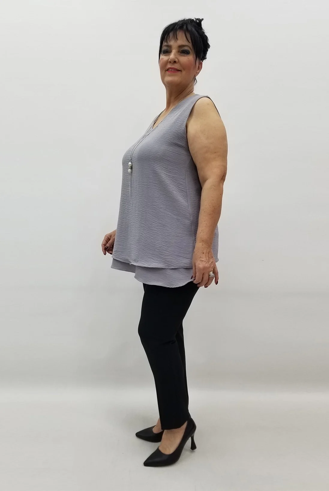 Miraggio Büyük Beden Bluz 99581 GRİ