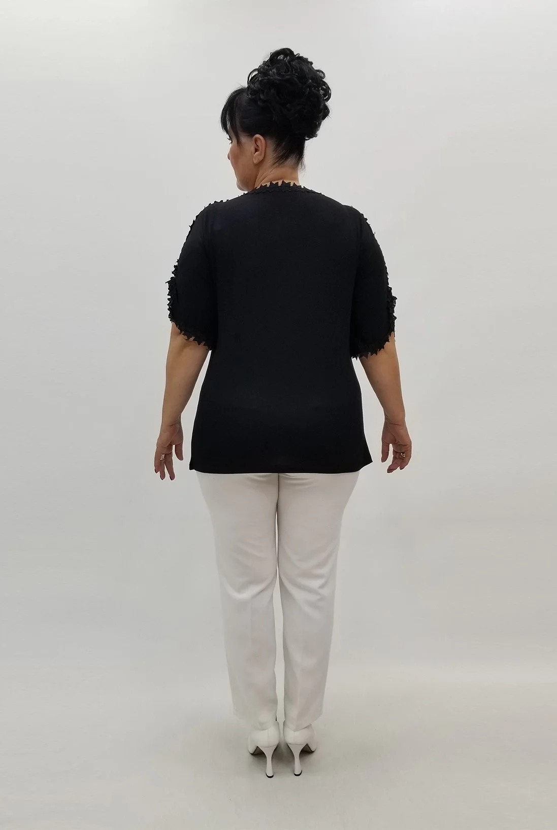 Miraggio Büyük Beden Bluz 99702 SİYAH