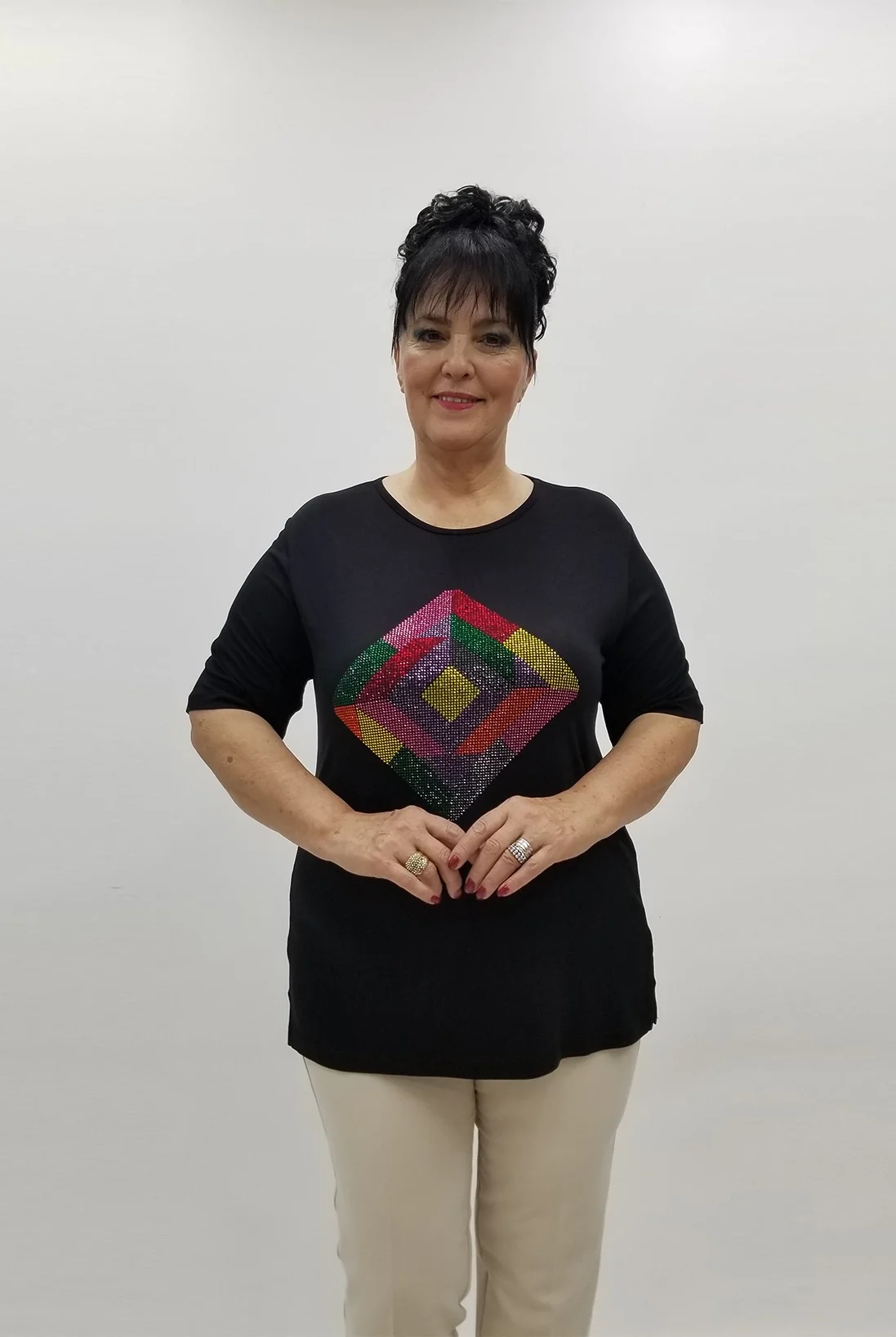 Miraggio Büyük Beden Bluz 99724 SİYAH