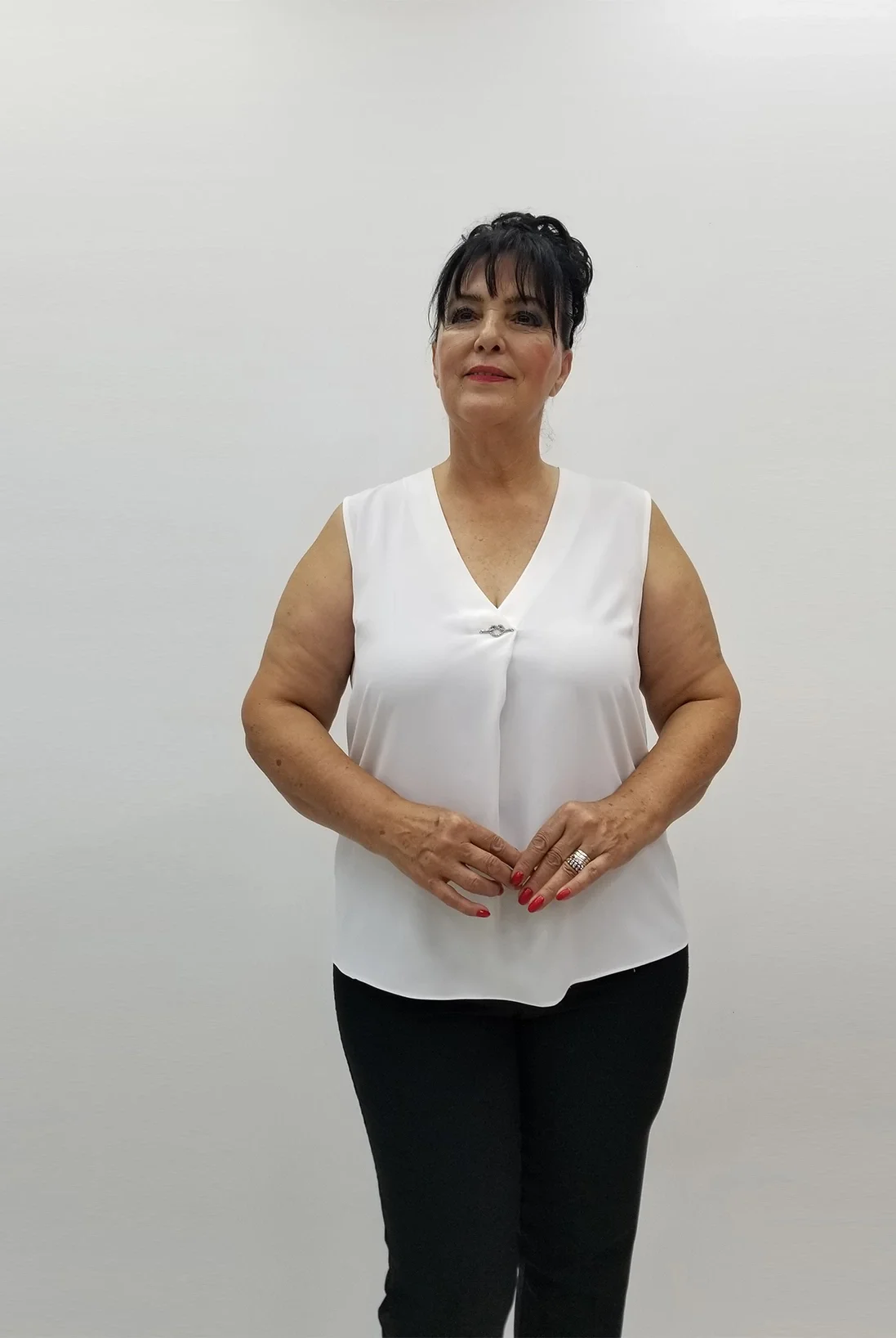 Miraggio Büyük Beden Bluz 99733 BEYAZ