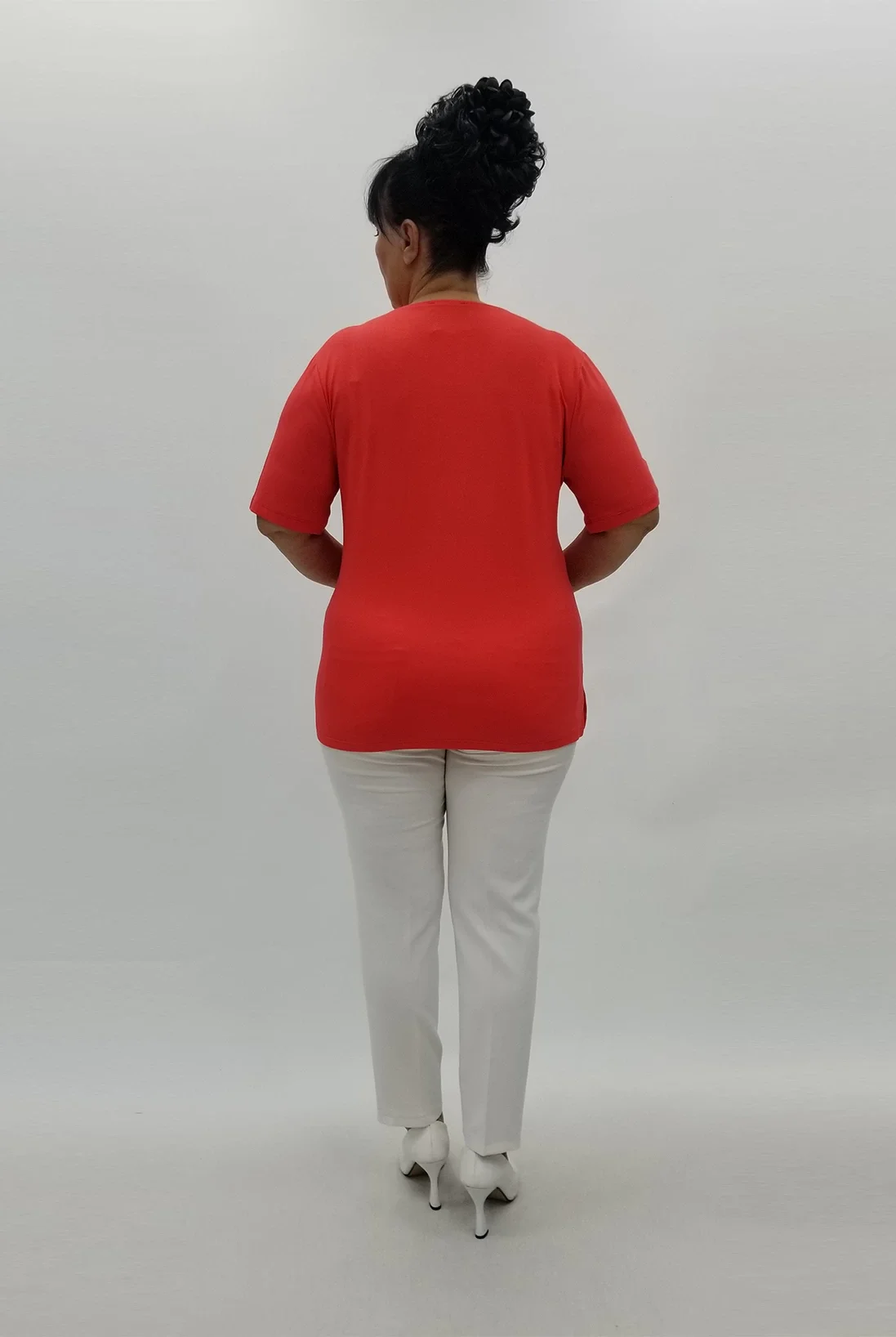 Miraggio Büyük Beden Bluz 99824 NAR ÇİÇEĞİ