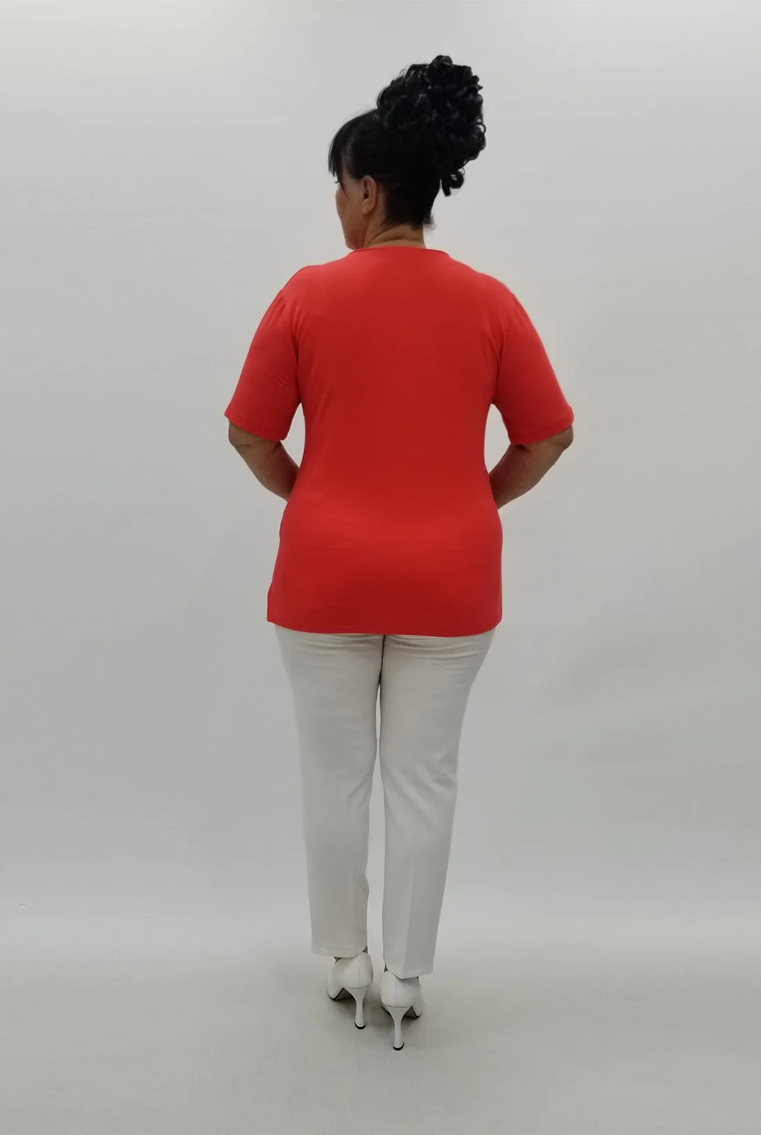 Miraggio Büyük Beden Bluz 99825 NAR ÇİÇEĞİ