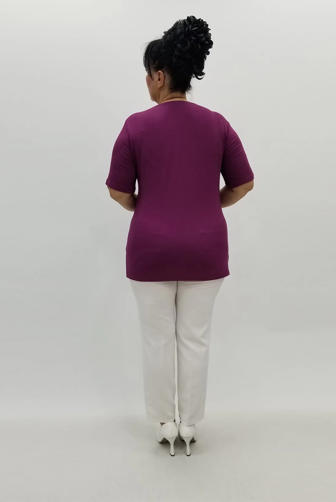 Miraggio Büyük Beden Bluz 99826 MÜRDÜM