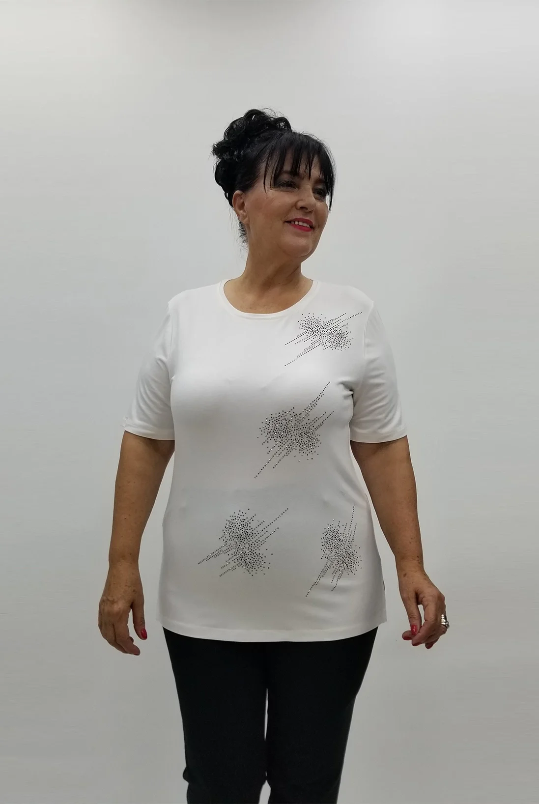 Miraggio Büyük Beden Bluz 99827 BEYAZ