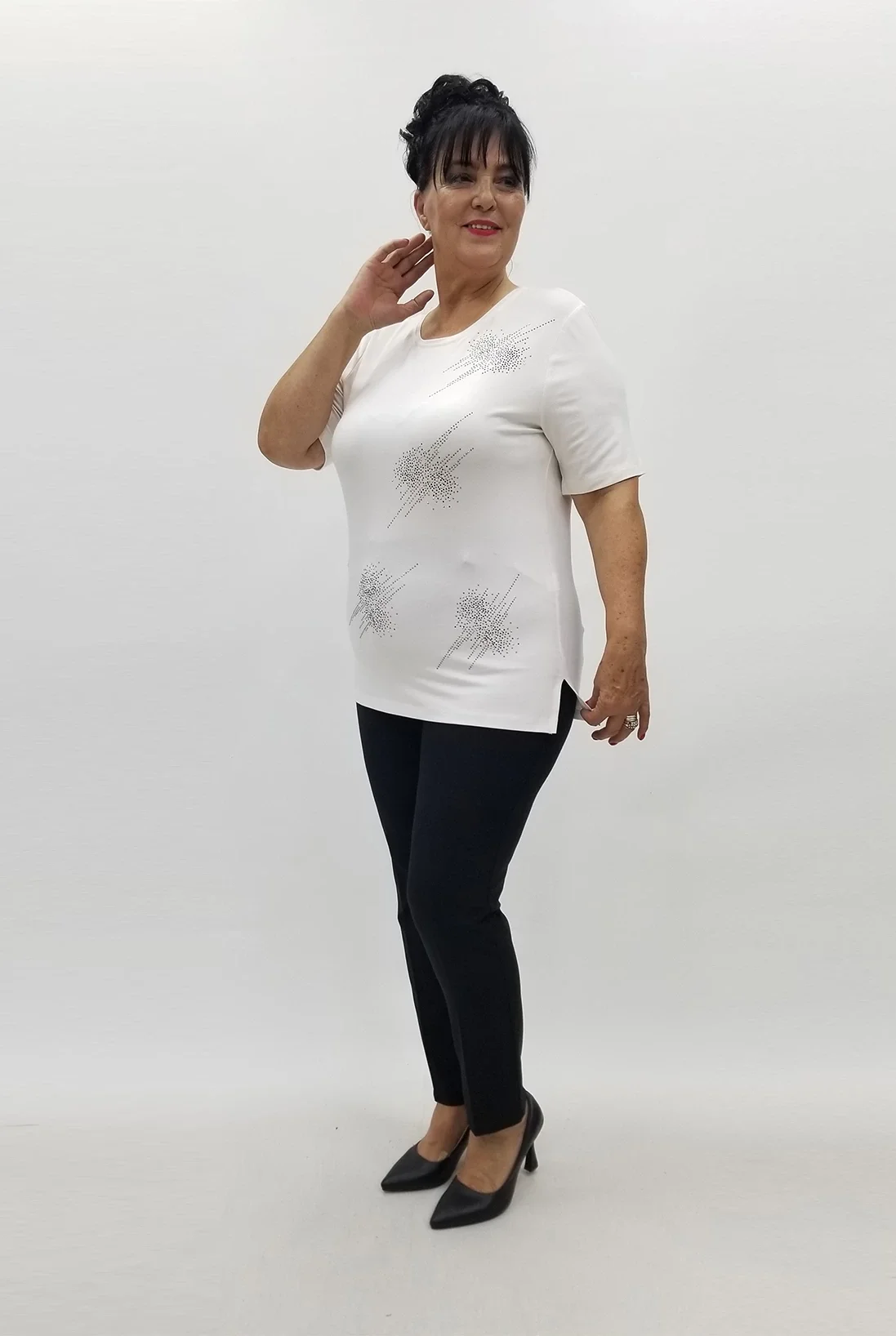 Miraggio Büyük Beden Bluz 99827 BEYAZ