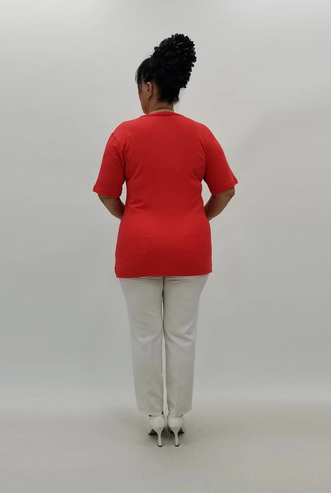 Miraggio Büyük Beden Bluz 99829 NAR ÇİÇEĞİ