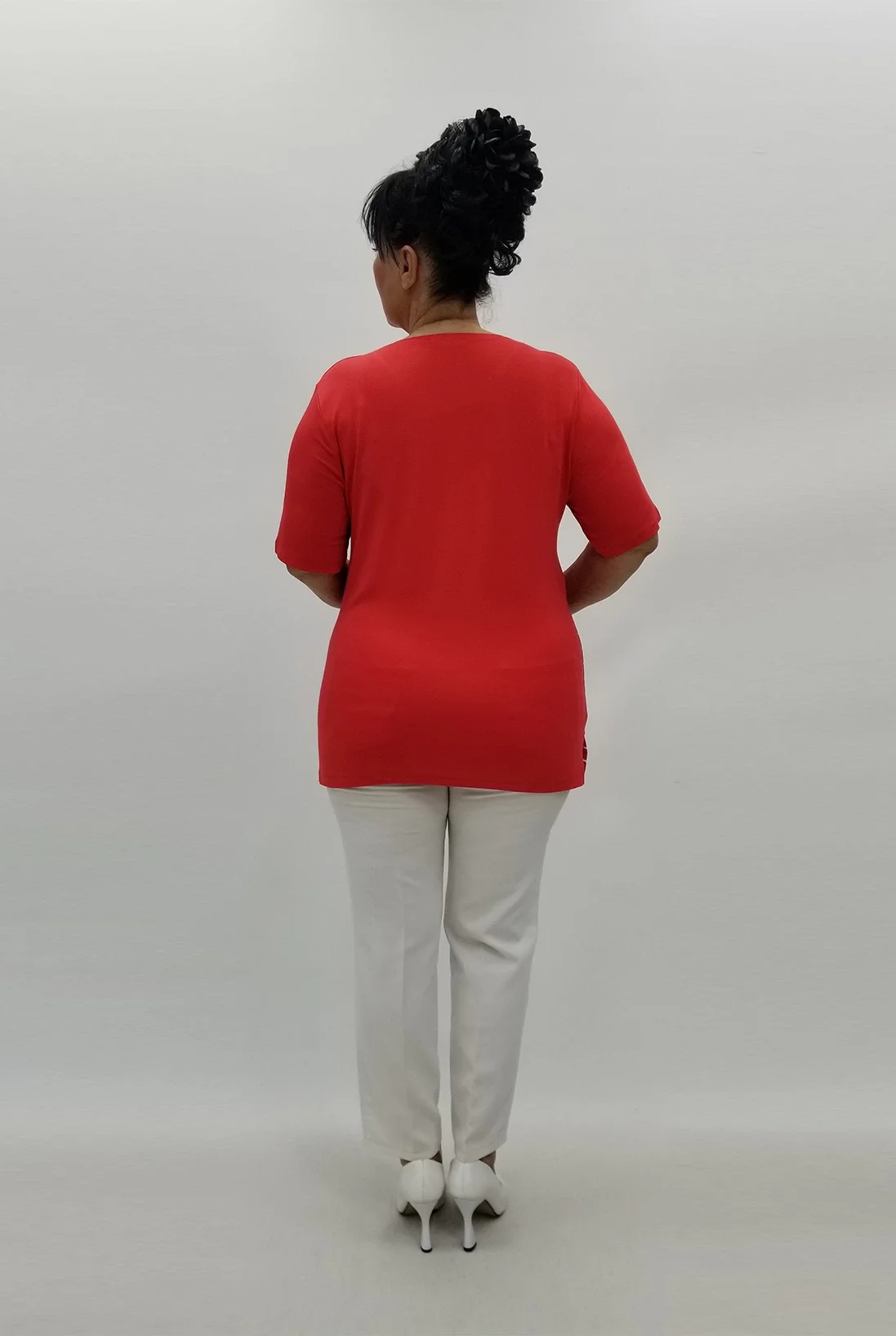 Miraggio Büyük Beden Bluz 99830 NAR ÇİÇEĞİ