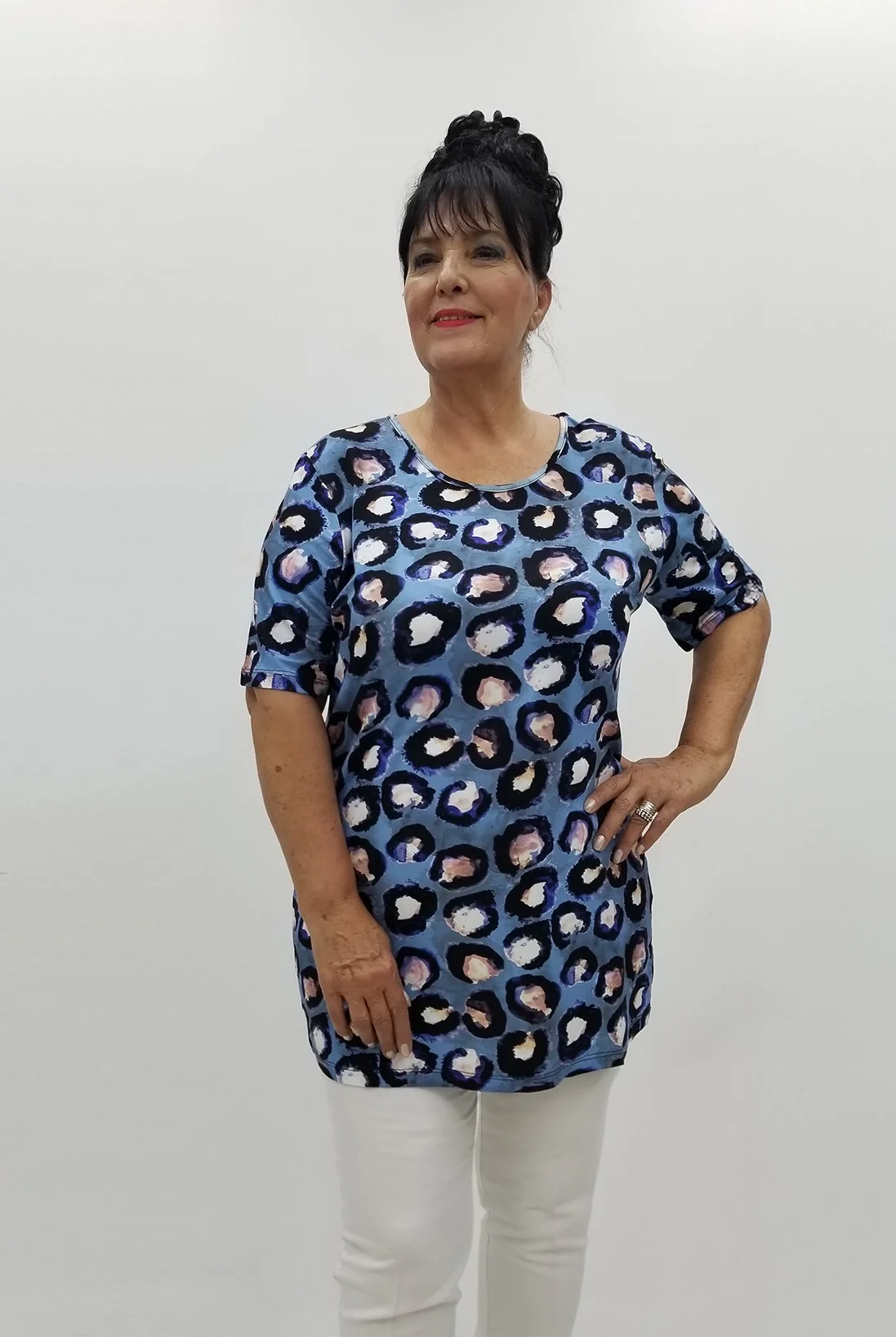 Miraggio Büyük Beden Bluz 99843 İNDİGO