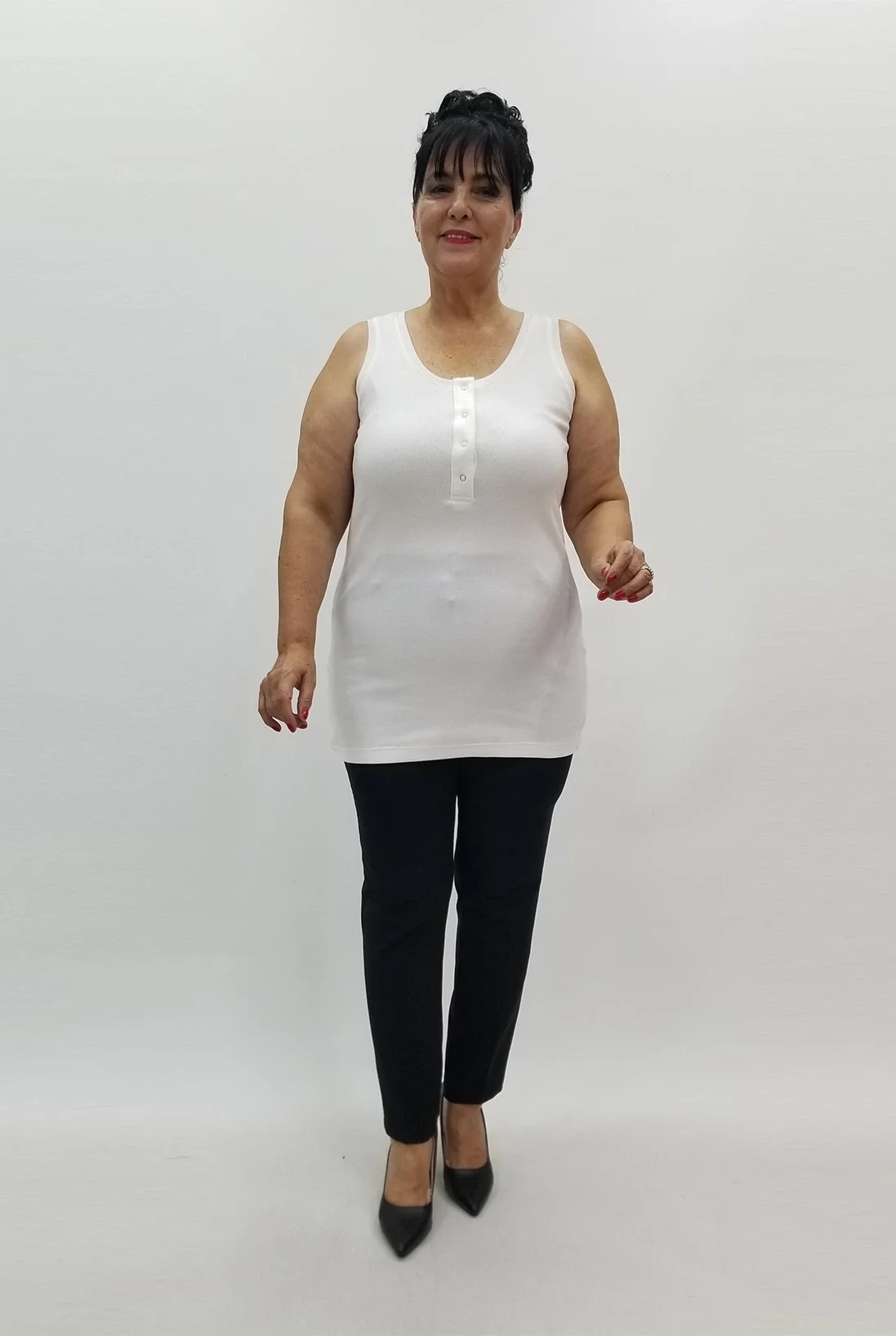 Miraggio Büyük Beden Bluz 99844 BEYAZ