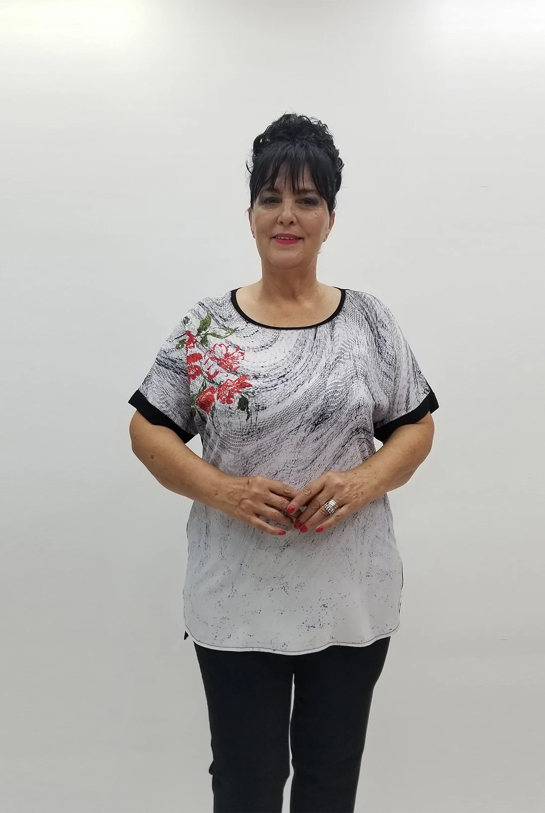 Miraggio Büyük Beden Bluz 99865 SİYAH