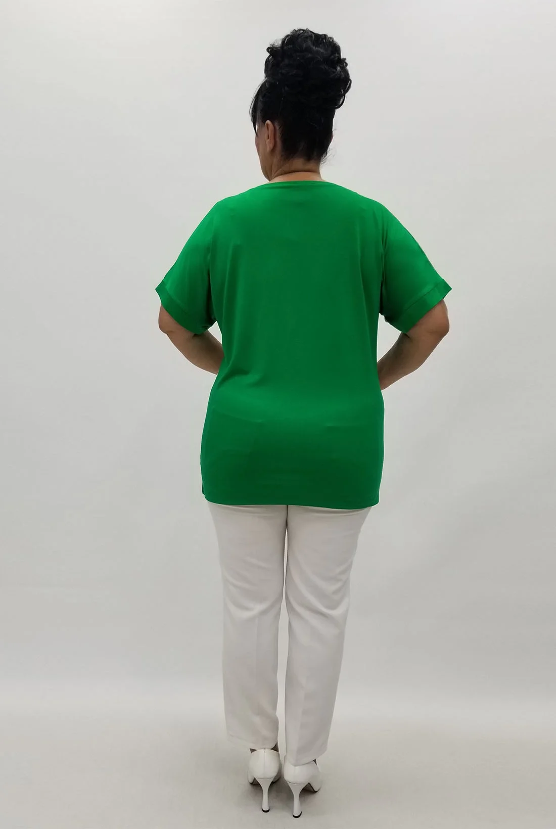 Miraggio Büyük Beden Bluz 99866 YEŞİL