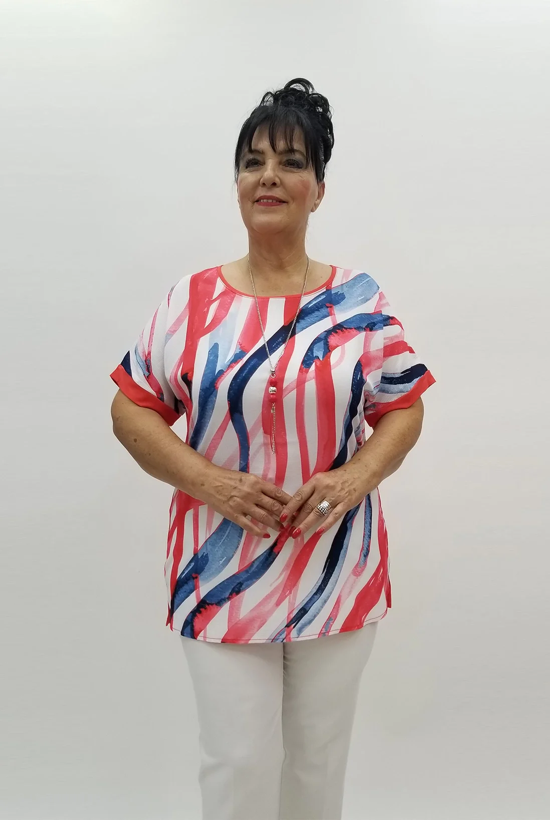 Miraggio Büyük Beden Bluz 99867 MERCAN