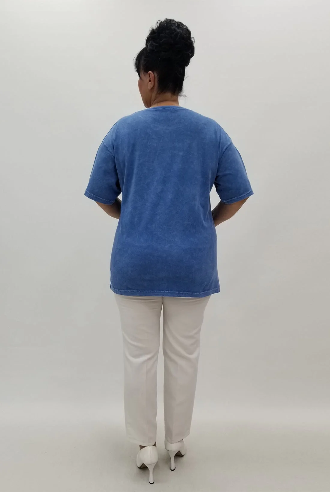 Miraggio Büyük Beden Bluz 99914 MAVİ