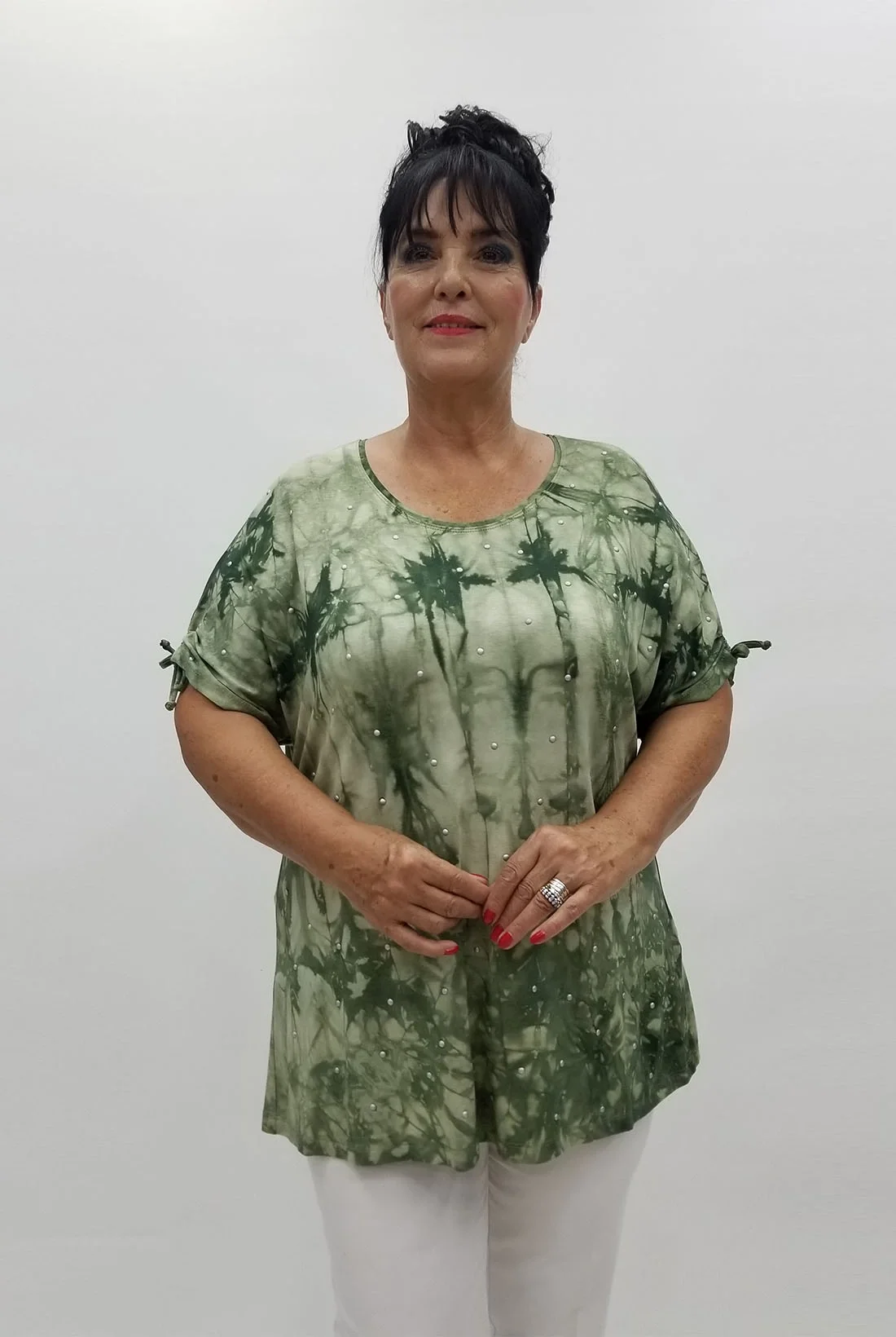 Miraggio Büyük Beden Bluz 99917 HAKİ