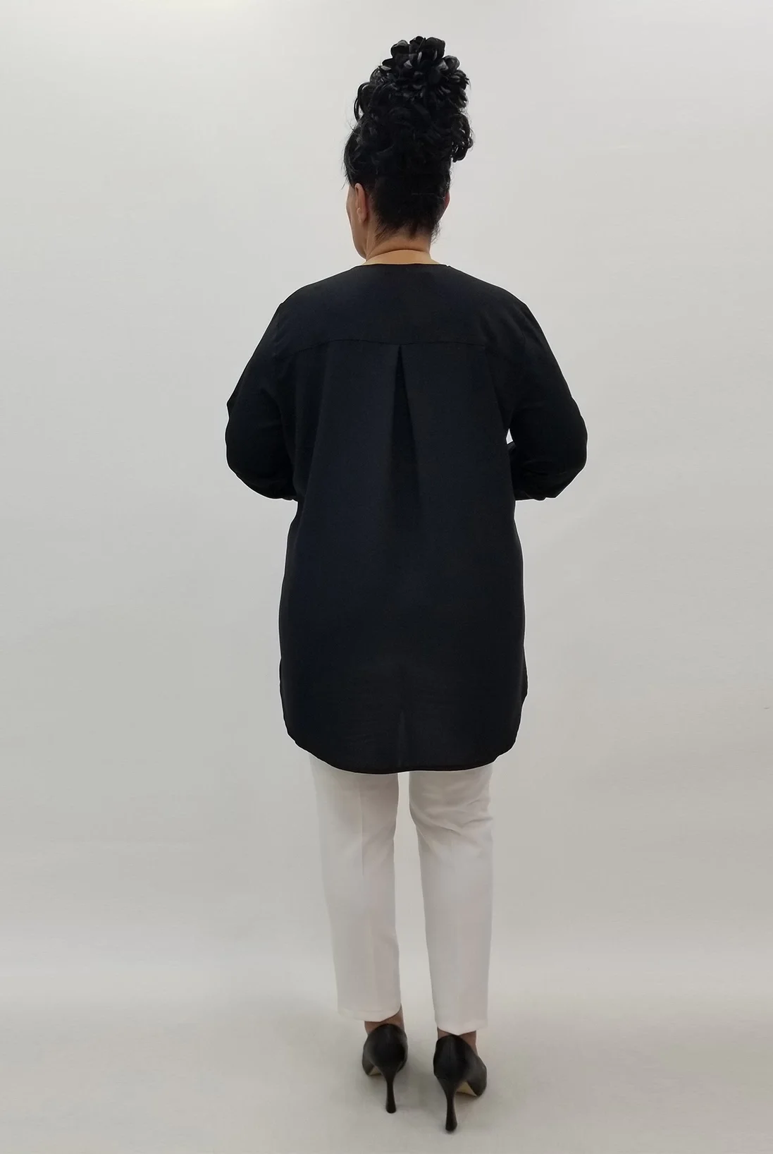 Miraggio Büyük Beden Bluz 99918 SİYAH