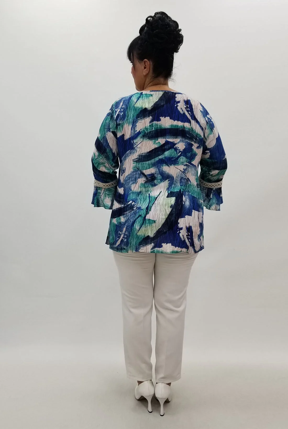 Miraggio Büyük Beden Bluz 99946 LACİVERT