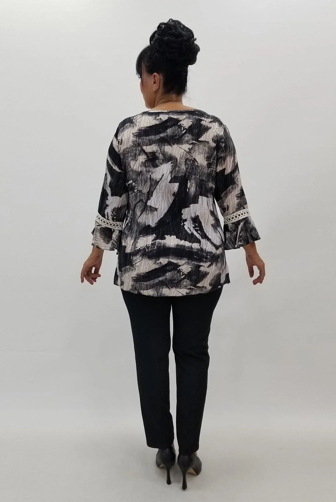 Miraggio Büyük Beden Bluz 99946 SİYAH