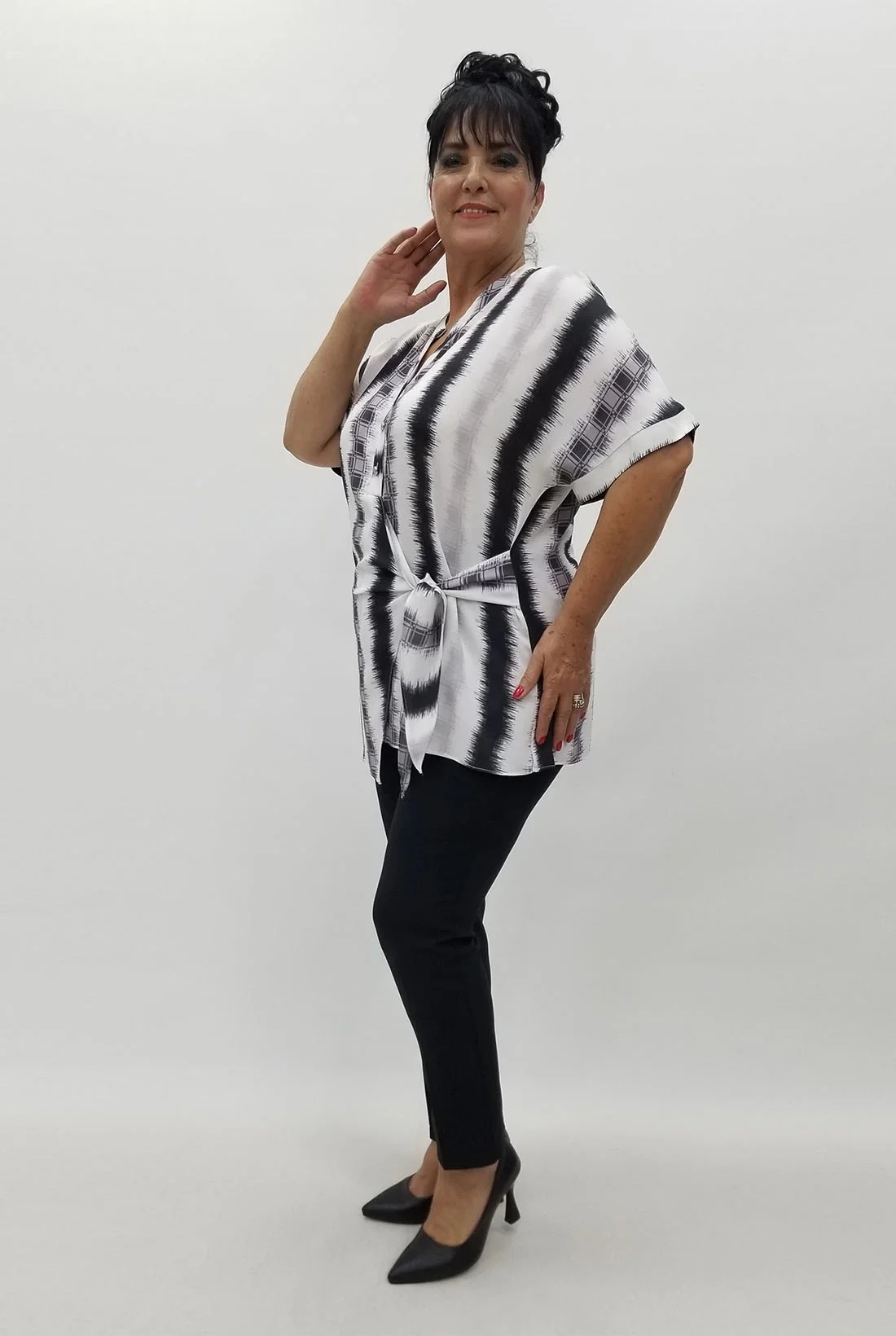 Miraggio Büyük Beden Bluz 99947 SİYAH