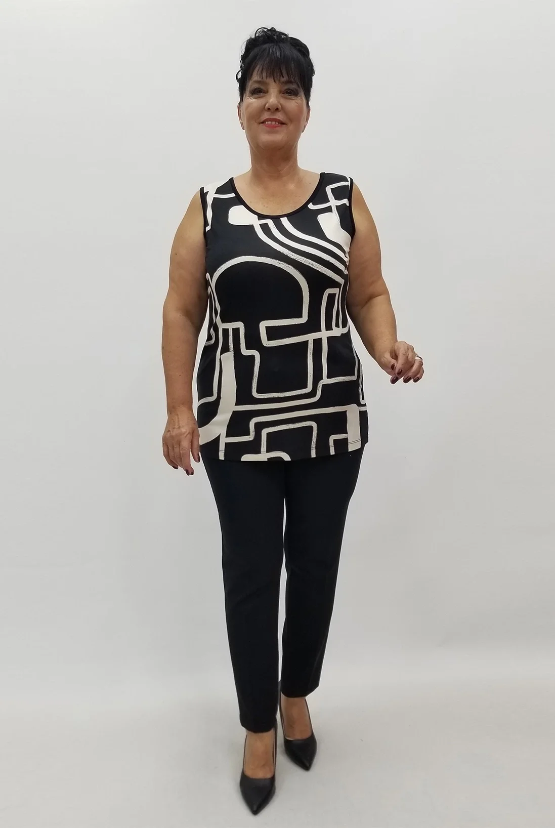 Miraggio Büyük Beden Bluz 99952 SİYAH