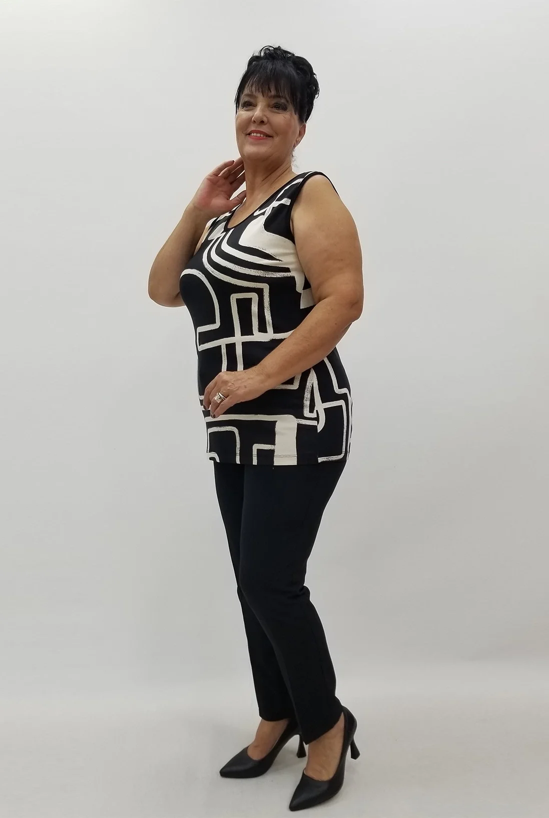 Miraggio Büyük Beden Bluz 99952 SİYAH