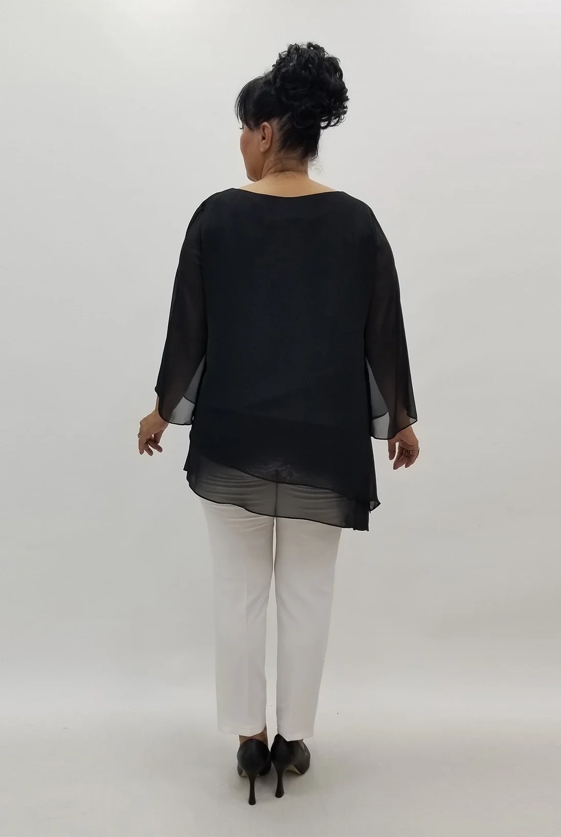 Miraggio Büyük Beden Bluz 99964 SİYAH PUAN