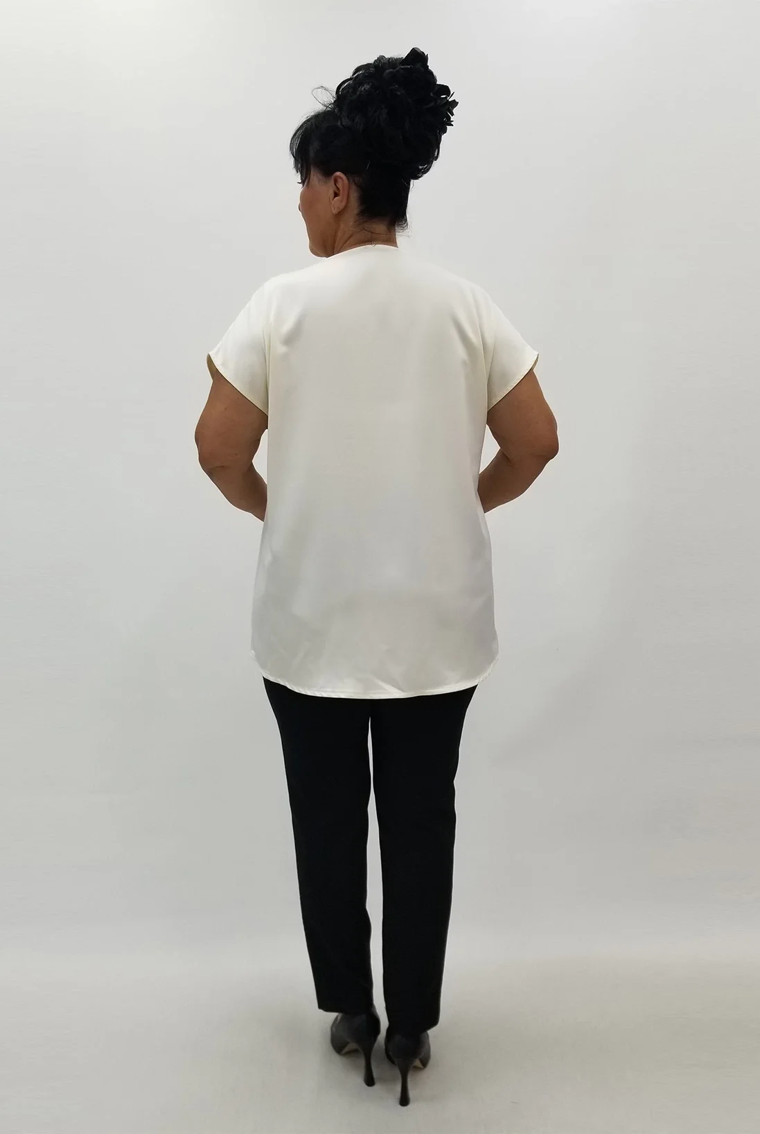 Miraggio Büyük Beden Bluz 99965 EKRU