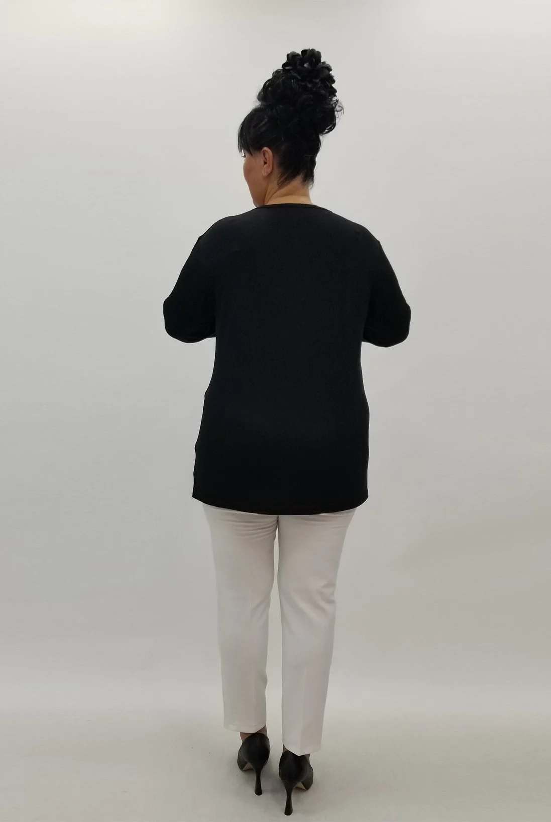 Miraggio Büyük Beden Bluz 99976 SİYAH