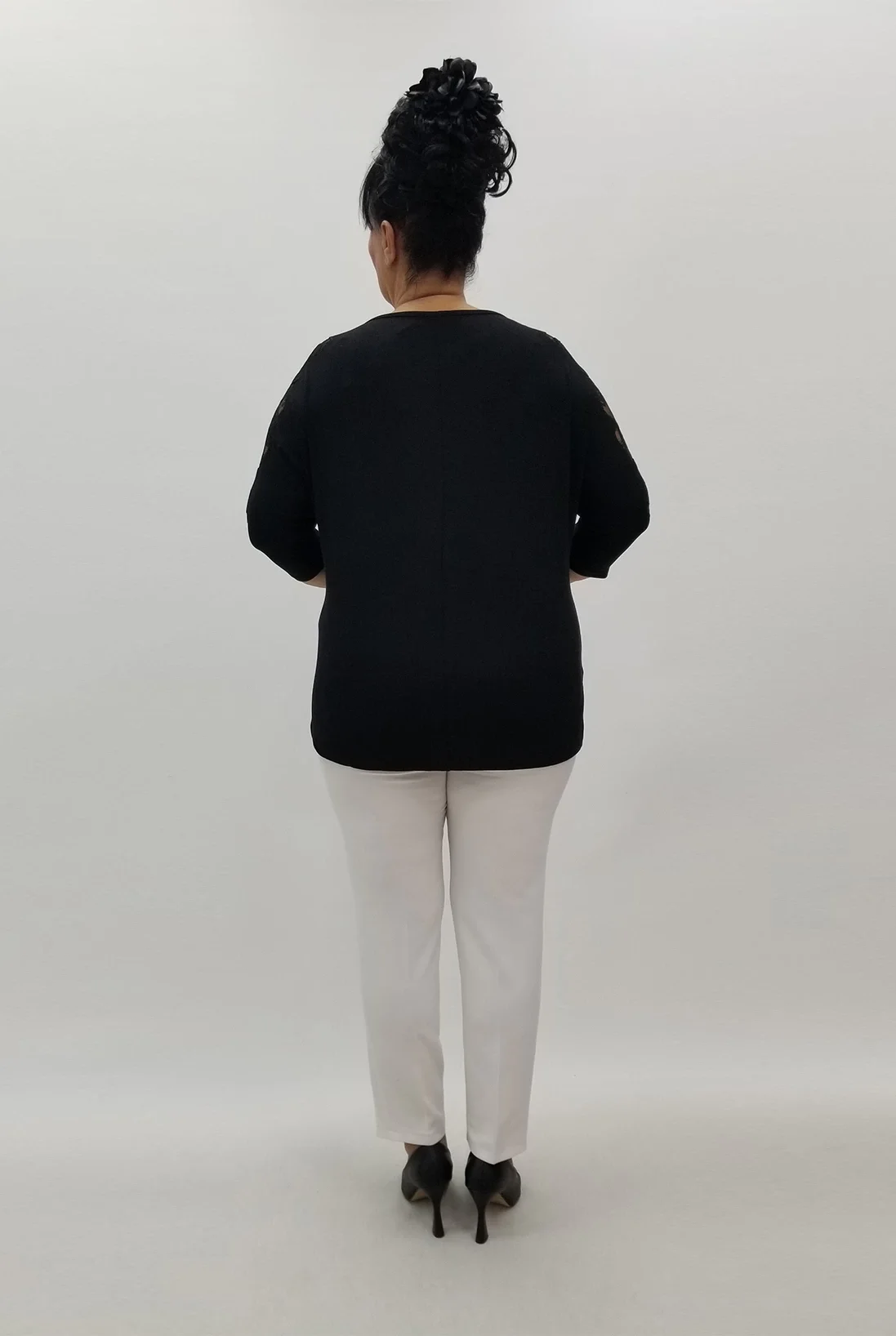 Miraggio Büyük Beden Bluz 99977 SİYAH