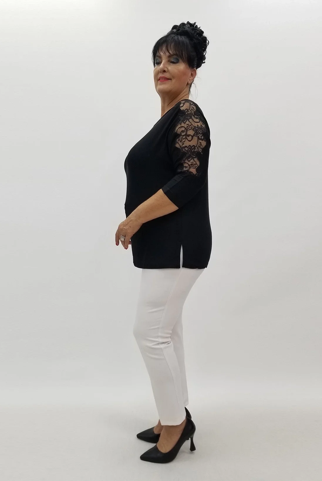 Miraggio Büyük Beden Bluz 99977 SİYAH