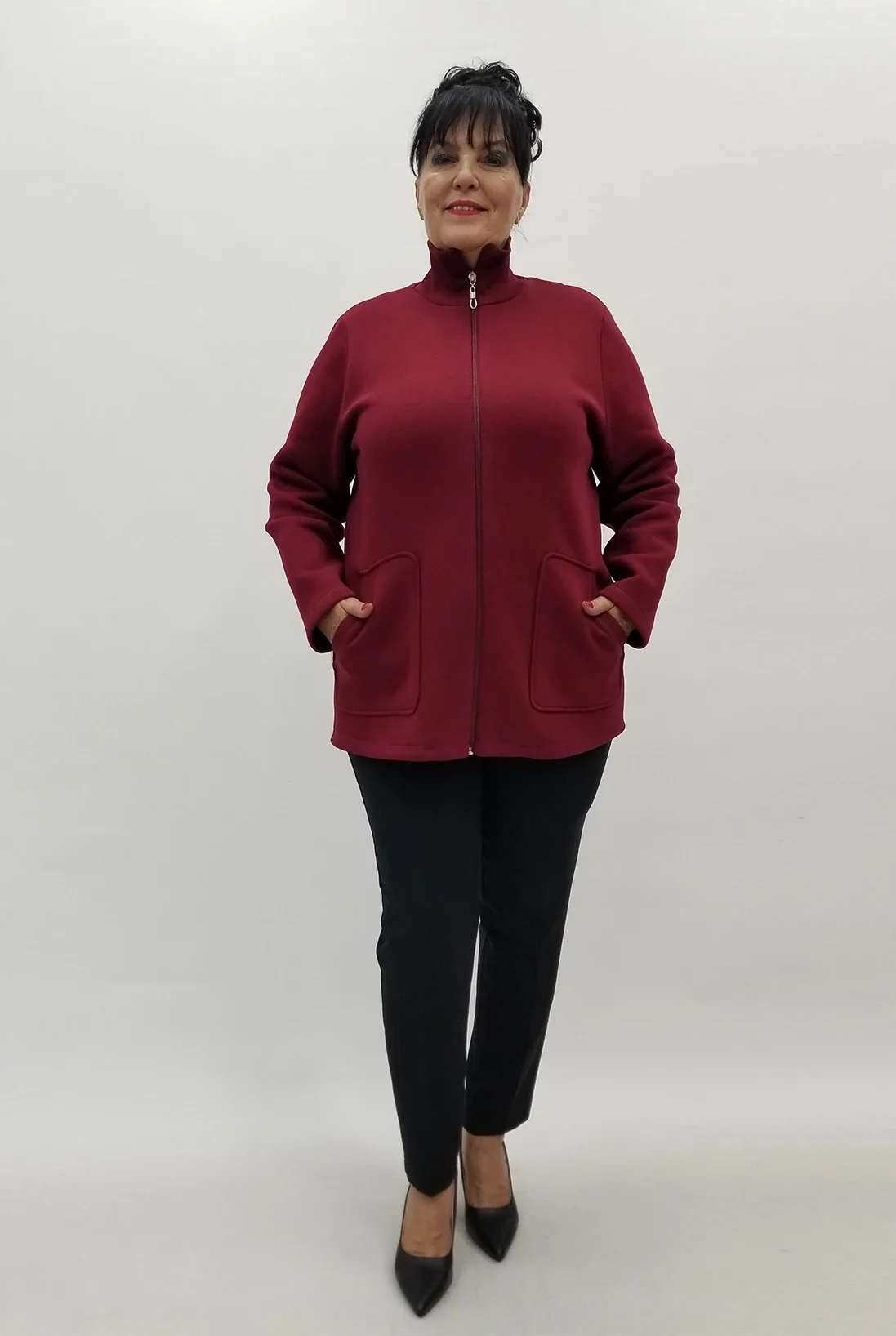 Miraggio Büyük Beden Ceket 4008 BORDO